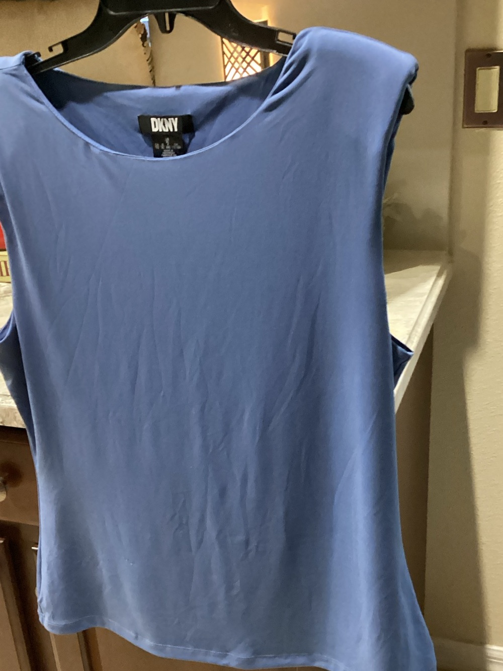 DKNY Sleeveless Tank Top in Periwinkle Blue